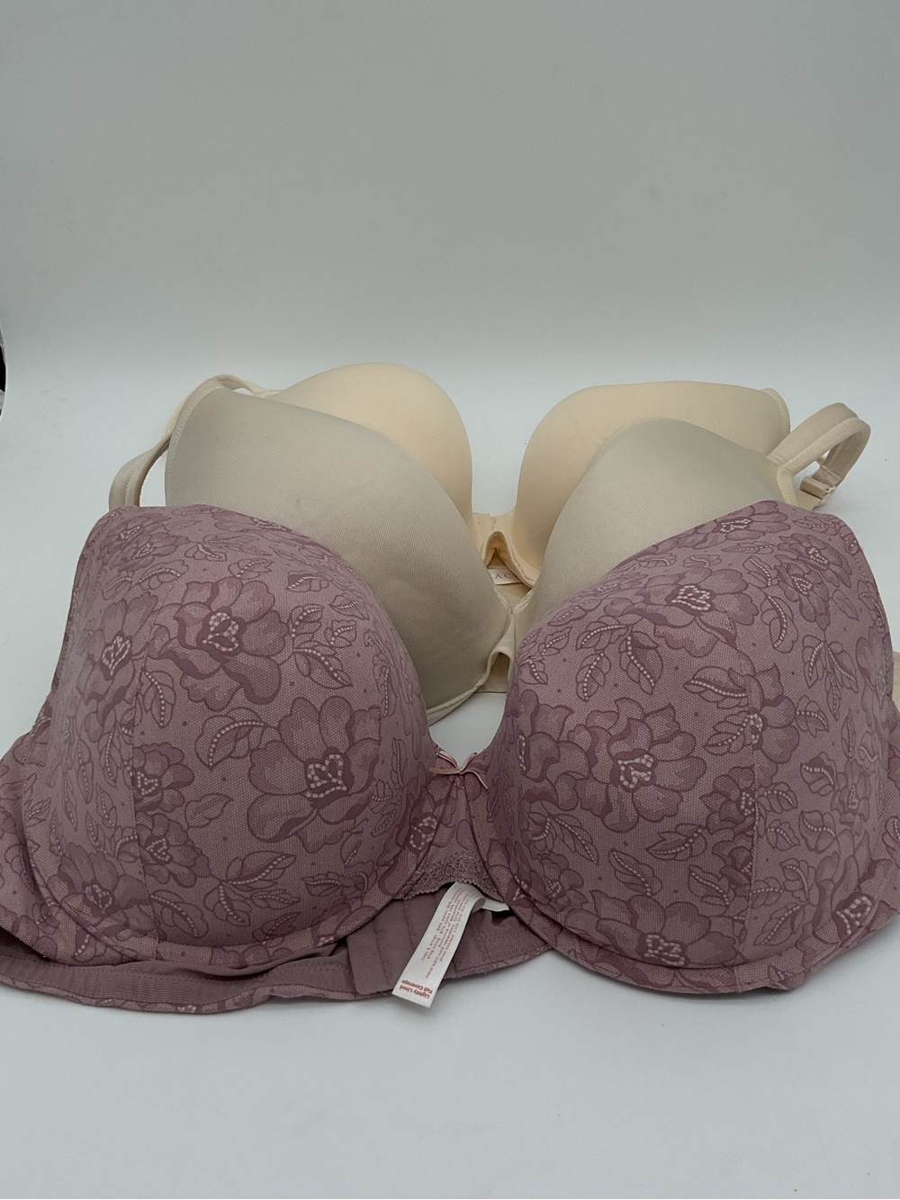 Lot of 3 Cacique Plunge Molded Bras - 46D